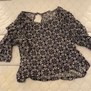 Peasant style crop top - Size Small